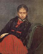 Ilia Efimovich Repin Ms. Xie file her portrait France oil painting artist